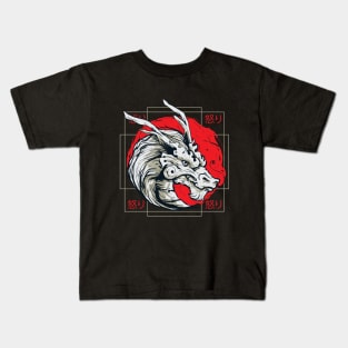 Дракон, японский арт Kids T-Shirt